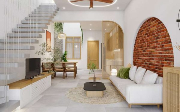 Thiết kế nội thất trong phong cách thiết kế nhà phố 3 tầng đẹp và chất 5