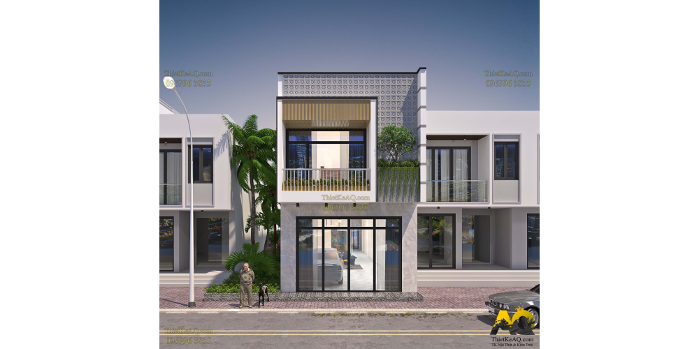 Nhà hộp mái bằng(5.4x24.5)- anh Dư (Vũng Tàu)