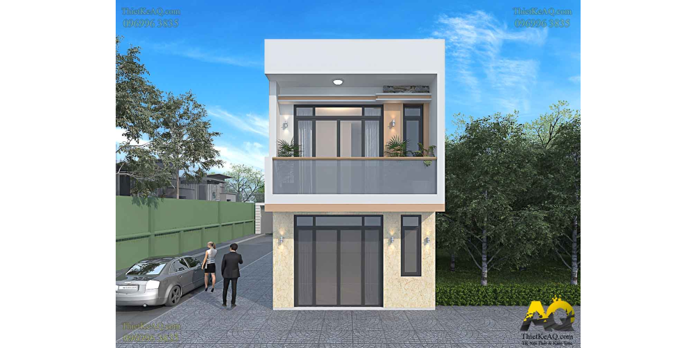Nhà hộp 2 tầng hiện đại siêu tiết kiệm (4,7x8,8) - Anh Bình (Bình Thạnh)
