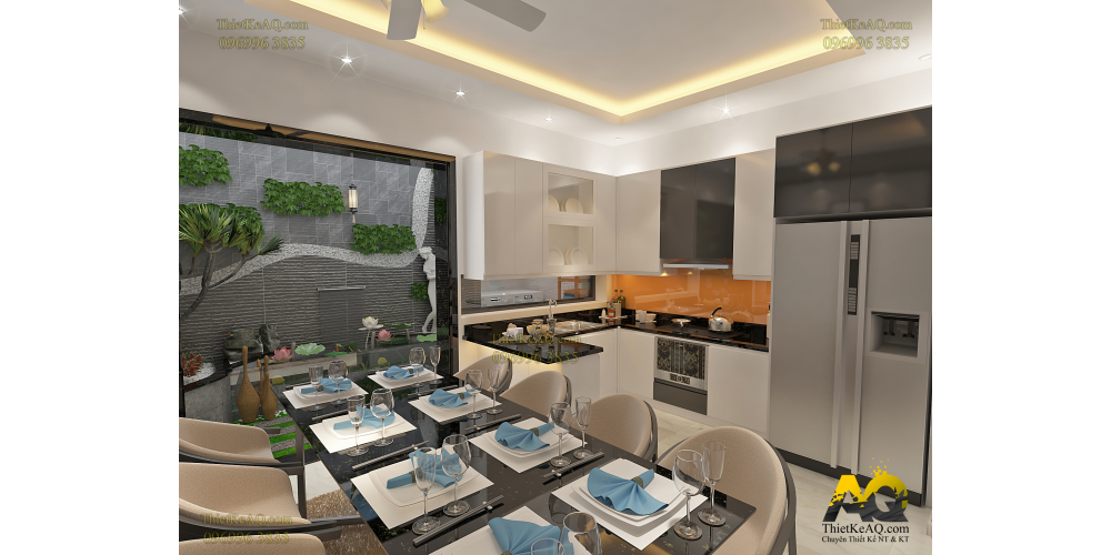 Thiết kế nội thất nhà A Dương khu Melosa Garden Q.9