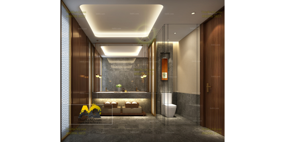 Phòng tắm - Phong cách thiết kế Pha Trộn