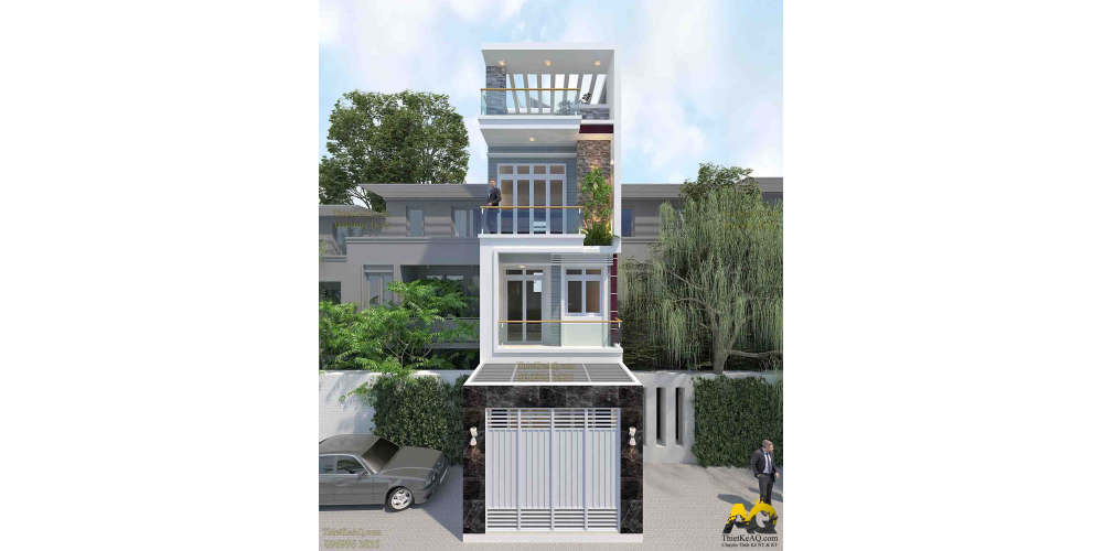 Kiến Trúc Nhà 4 Tầng Của A.Tuấn,H.Bình Chánh