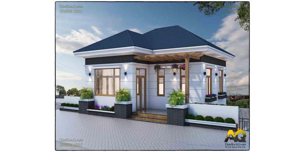 Nhà mái Nhật 2 tầng hiện đại (8x8) - Anh Khoa (Đà Lạt)