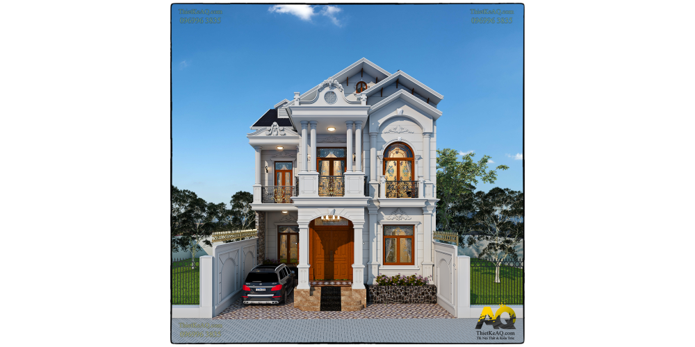 Thiết kế nhà tân cổ điển đem lại cách nhìn mới hơn về thiết kế kiểu nhà mới