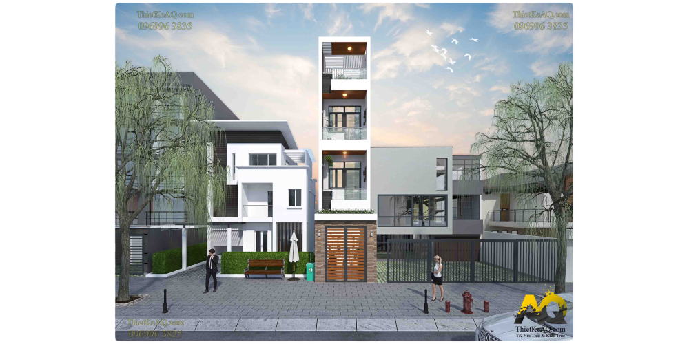 Nhà phố hiện đại 4 tầng của anh Yên(2.9x17.4)- Quận 10, TP Hồ Chí Minh