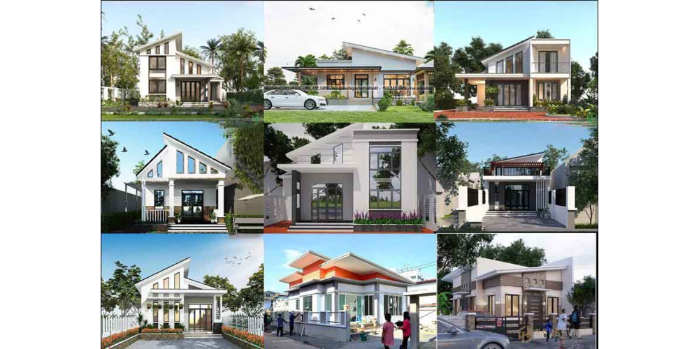 Những Mẫu Nhà mái Lệch Đẹp - Xu hướng 2024