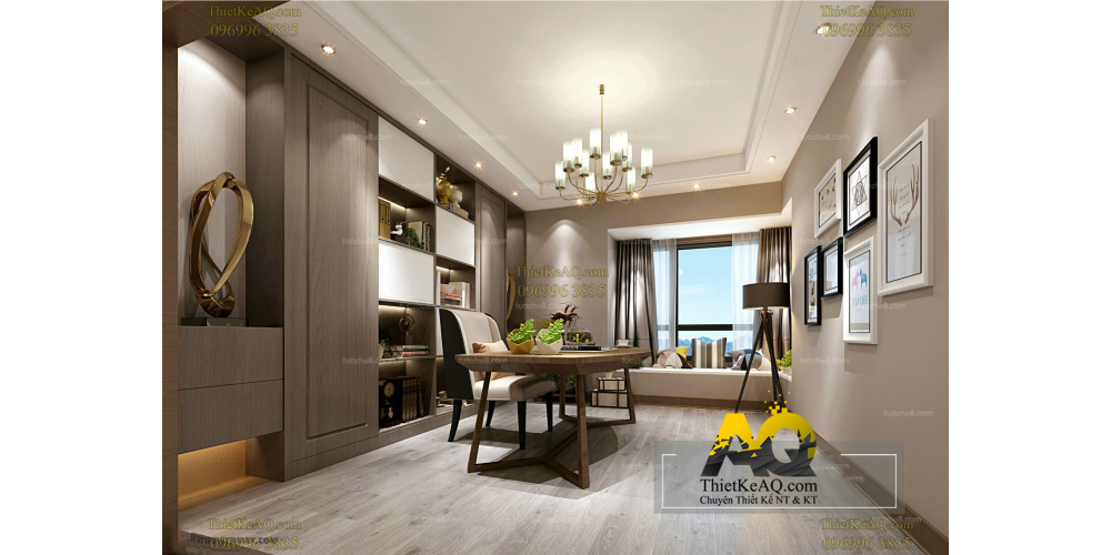 Phòng làm việc - Phong cách thiết kế Trung Quốc