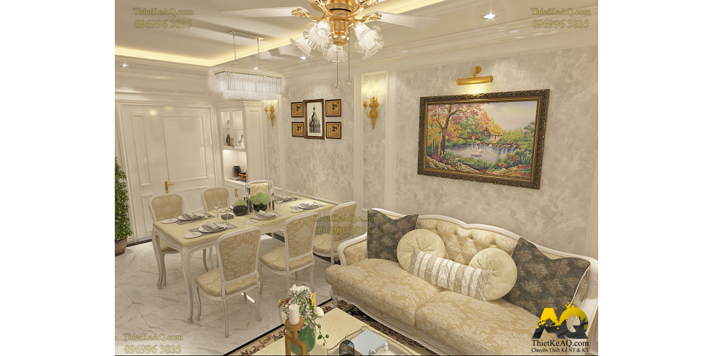 Chung cư 80m2 - tân cổ điển
