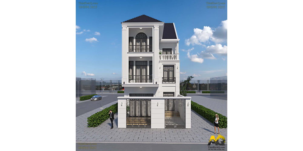 Mẫu Nhà 4 Tầng Tân Cổ Điển Của C.Thuý, Tại Quận 9, Tp.HCM