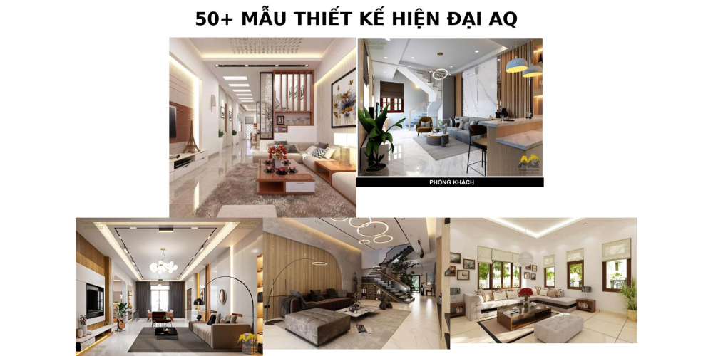 50+ Thiết kế phòng khách hiện đại AQ – Xu hướng 2025