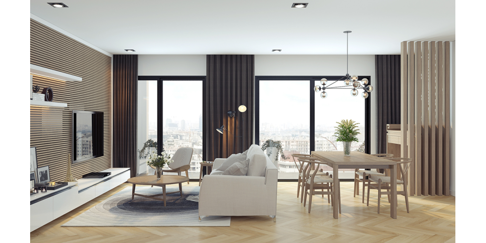 mẫu thiết kế nội thất chung cư đẹp - Chị Hà chung cư Hà Đô
