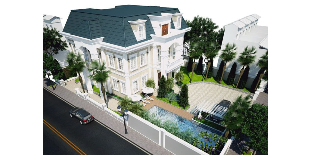 Biệt thự cổ điển nhà chị Tú - Hoc môn