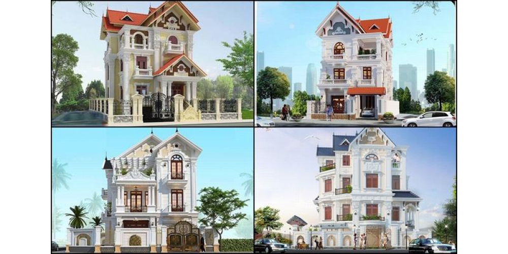 +111 Mẫu Biệt Thự, Dinh Thự, Villa, Trang Viên, Lâu Đài Tân Cổ Điển đẹp nhất 