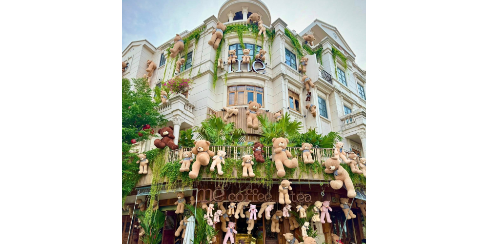 Quán cafe Gấu Bông thiết kế ấn tượng, độc lạ điểm checks in cho giới trẻ
