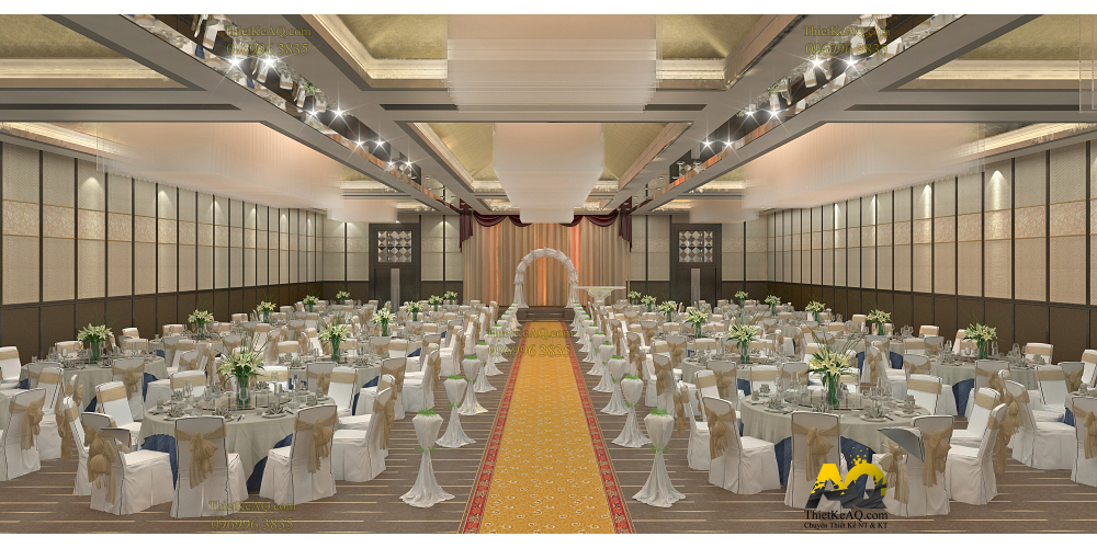  thiết kế nội thất nhà hàng - Nhà hàng Luxury Gò Vấp