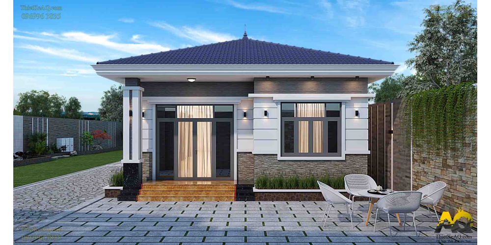 Nhà vườn cấp 4 mái Nhật (8x20) - Anh Khoa (Đà Lạt)