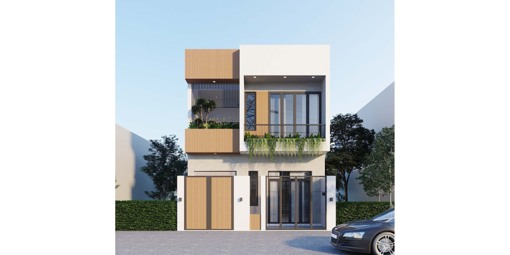 Những mẫu nhà phố 2 tầng mặt tiền 7m