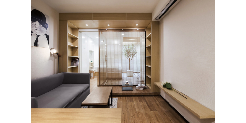 Căn hộ 31 m2 sáng trưng dù không có cửa sổ