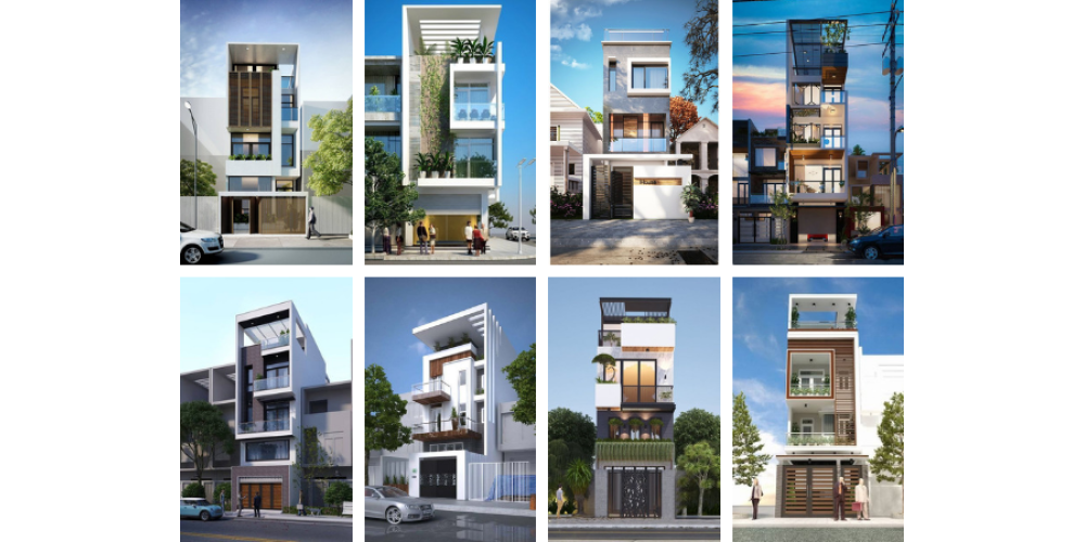 Tổng hợp những mẫu nhà phố mặt tiền đẹp 2024