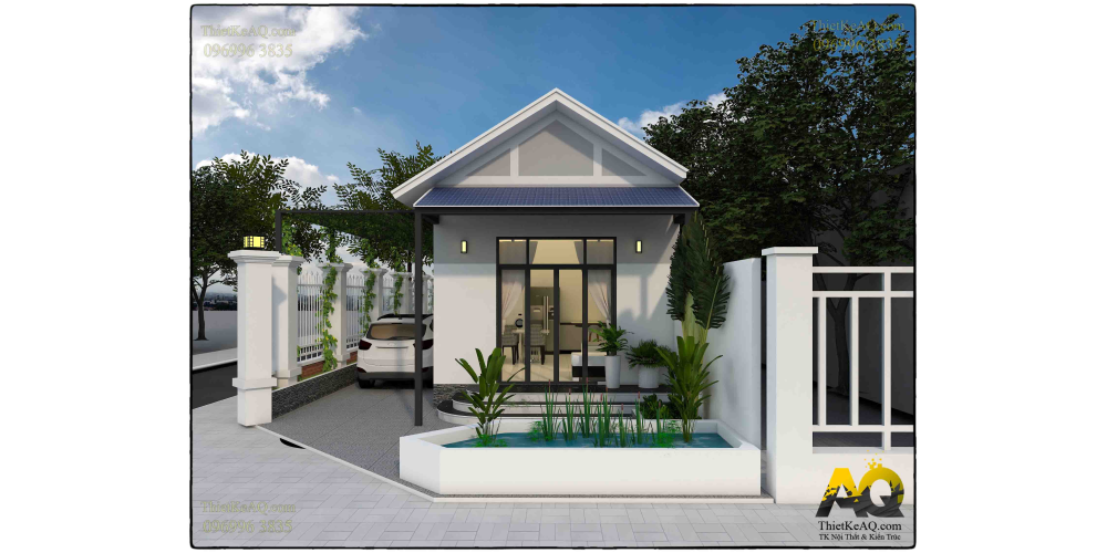Nhà vườn mái Thái 4.5x15