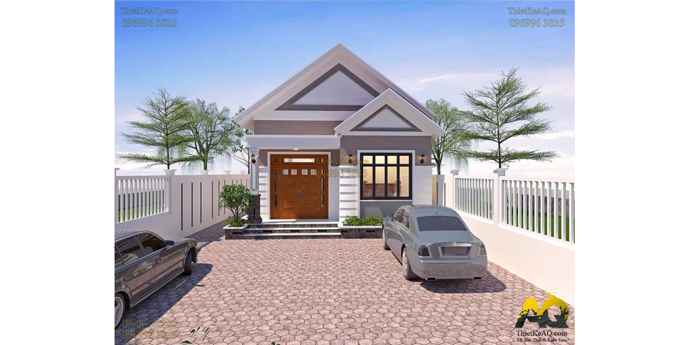 Nhà cấp 4 mái thái 3 phòng ngủ (7,6x16,6) - Anh Hải (Đồng Nai)