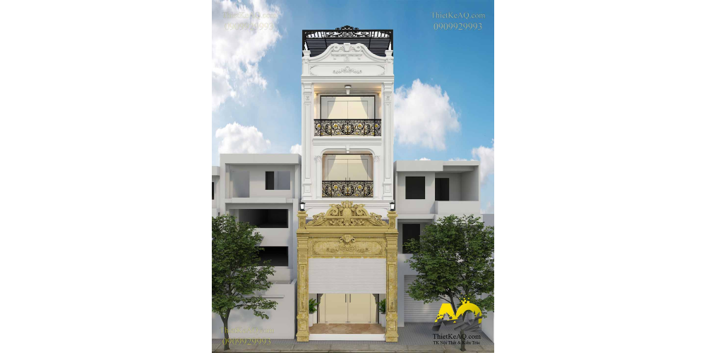 Nhà ống 3 tầng tân cổ điển (5x14) - Anh Mạnh (Tân Phú)