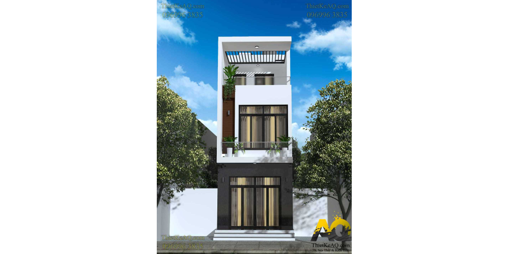 Nhà ống 3 tầng hiện đại (4x12.5) - Anh Long (Thủ Đức)