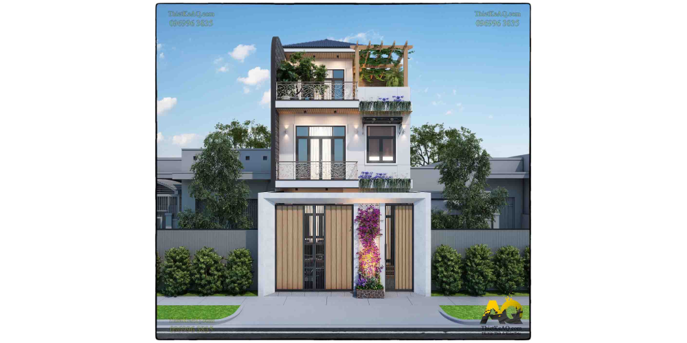 Nhà phố 3 tầng hiện đại sang trọng (6,5x20) - Anh Phương (Nha Trang)