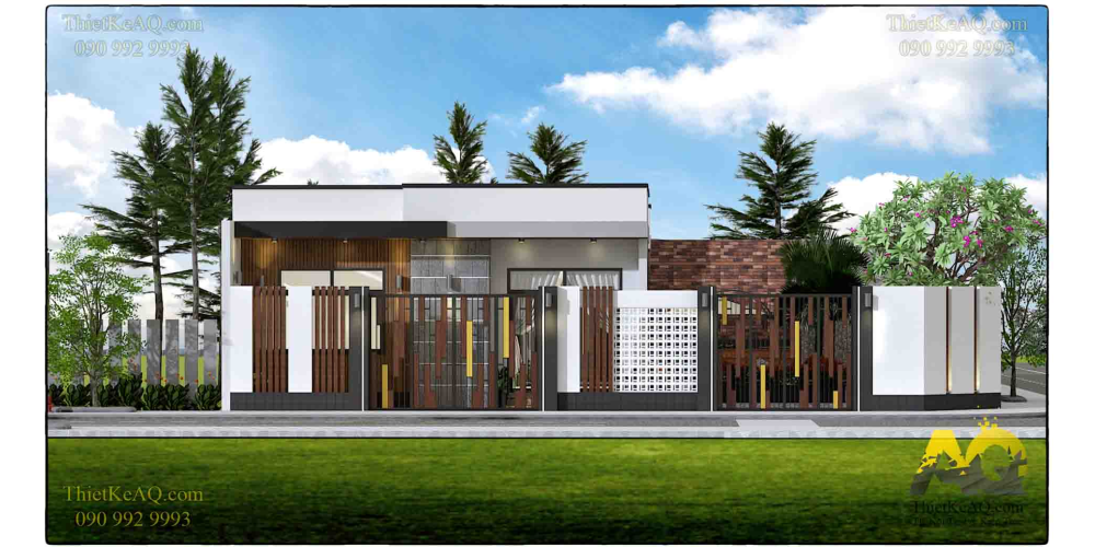 Nhà cấp 4 hiện đại mái bằng (10x17) - Anh Hoàng (Nhà Bè)