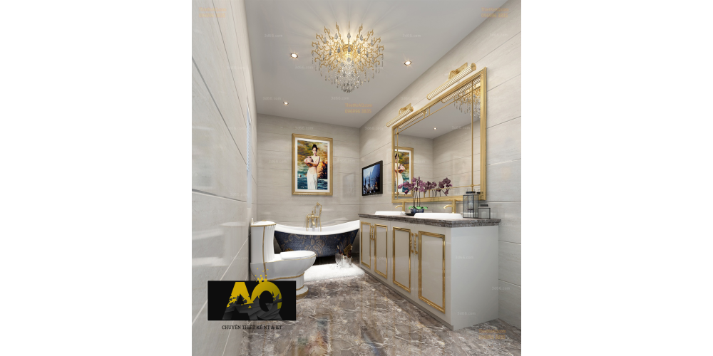 Phòng Tắm Cổ Điển - Phong cách thiết kế cổ điển