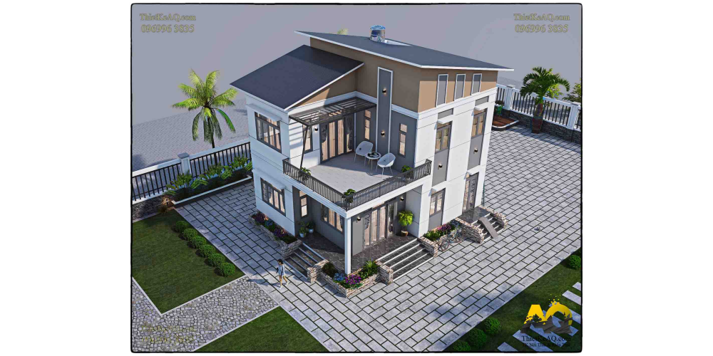 +99 Thiết kế kiến trúc nhà mái lệch
