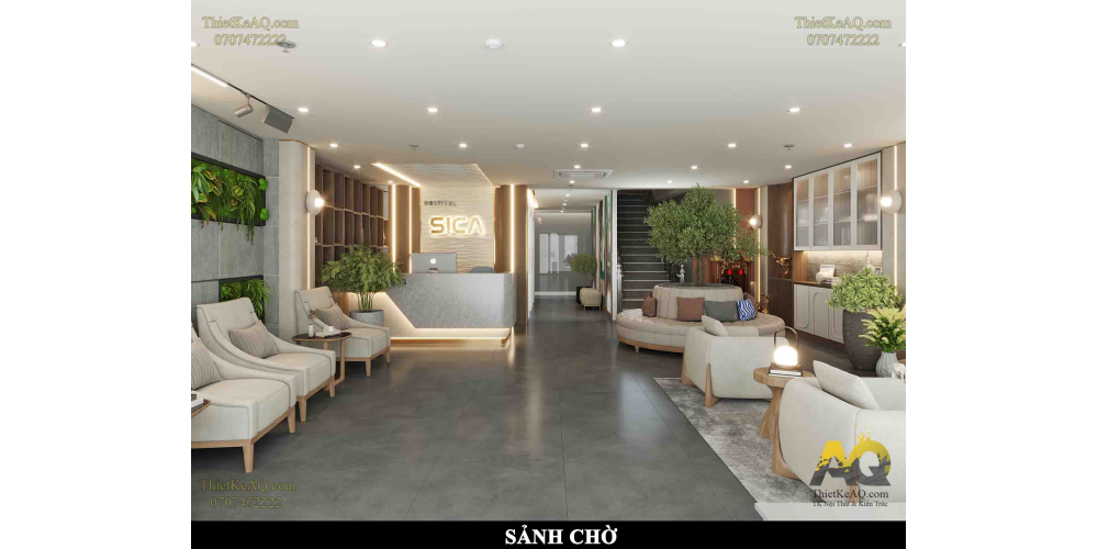Thiết kế nội thất thẩm mỹ viện SICA
