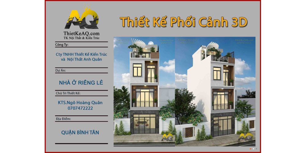 Thiết kế kiến trúc nhà phố hiện đại- nhà chị Hạnh