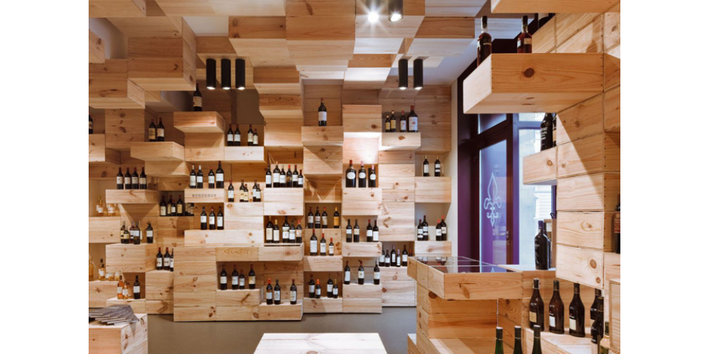 Nội thất Showroom bán rượu ngoại đẹp