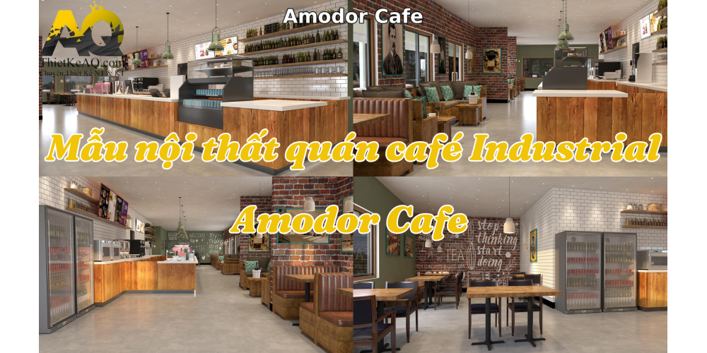 Ý tưởng thiết kế quán café Industrial độc đáo với phong cách Vintage
