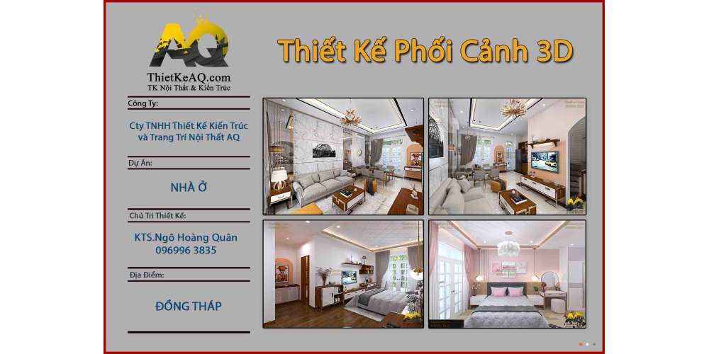 Nội thất hiện đại của anh Thiên (60m2) 2 lầu- Đồng Tháp