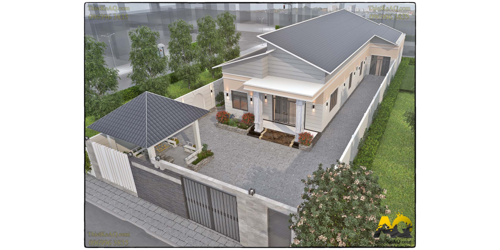 Nhà vườn cấp 4 mái lệch 234m2 - Chị Loan (Đồng Nai)