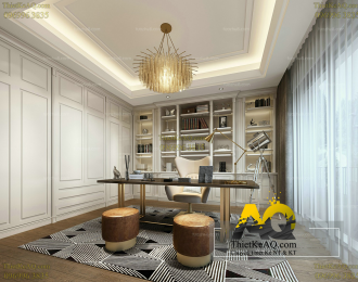 Phòng làm việc - Phong cách thiết kế Mỹ