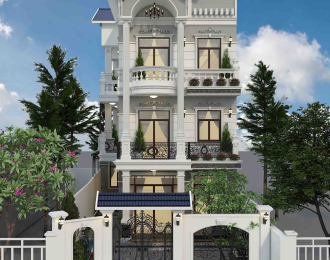 Biệt thự mái thái của anh Hiệp - Gò Vấp, TP. Hồ Chí Minh(8.5x15)