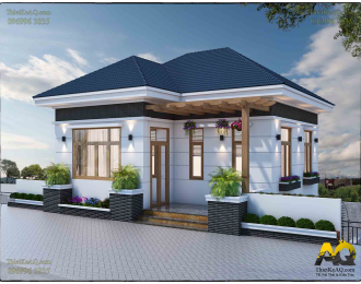 Nhà mái Nhật 2 tầng hiện đại (8x8) - Anh Khoa (Đà Lạt)