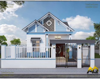 Nhà cấp 4 mái Thái hiện đại (7x15) - Anh Hiếu (Bình Dương)