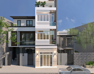 thiết kế nhà phố anh Dương_ Tân Phú