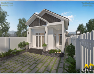 Nhà cấp 4 mái Thái độc đáo (6x22,5) - Chị Huyền (Nha Trang)