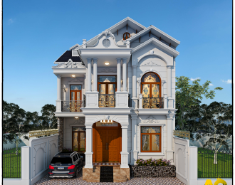 Thiết kế nhà tân cổ điển đem lại cách nhìn mới hơn về thiết kế kiểu nhà mới