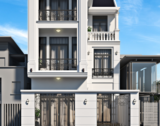 Thiết kế Nhà Phố 1 trệt 2 lầu của Anh Tuấn Anh