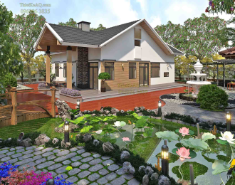 Biệt thự vườn mái Thái siêu đẹp 3000m2 - Anh Ân (Long An)