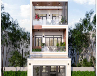 Nhà 3 Tầng thiết kế hiện đại của anh Hoàng ở cần thơ(5x25)