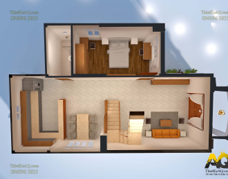 Thiết kế nội thất trong phong cách thiết kế nhà phố 3 tầng đẹp và chất