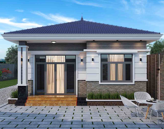 Nhà vườn cấp 4 mái Nhật (8x20) - Anh Khoa (Đà Lạt)