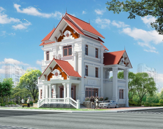5 MẪU BIỆT THỰ 3 TẦNG MÁI THÁI ĐẸP
